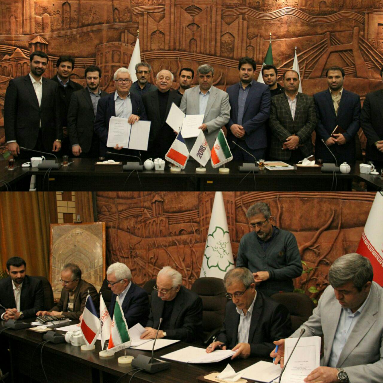  با حضور رئیس شورای شهر ، شهردار تبریز و سرمایه گذاران فرانسوی اصول قرارداد احداث واحد تولید انرژی از زباله امضا شد