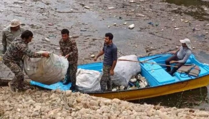 سد کارون ۴ از زباله پاکسازی شد