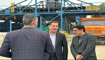 بازدید معاون امور شهرداری‌ها از خط پردازش زباله قائمشهر