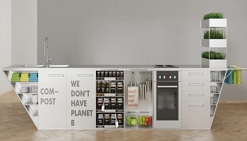  با طراحی جالب 'آشپزخانه پسماند صفری' 